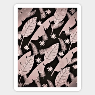 Taupe Leaves Sticker